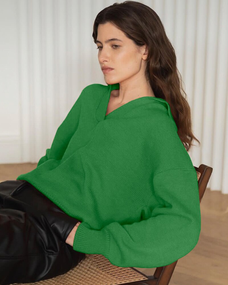 Zaynab V-Neck Jumper | Harting
