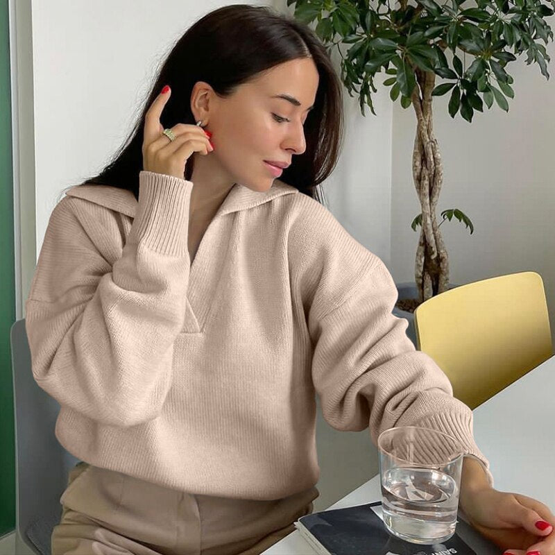 Zaynab V-Neck Jumper | Harting