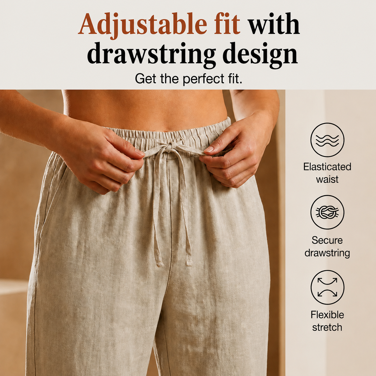 Vezzo™ - Women's Cotton and Linen Shorts