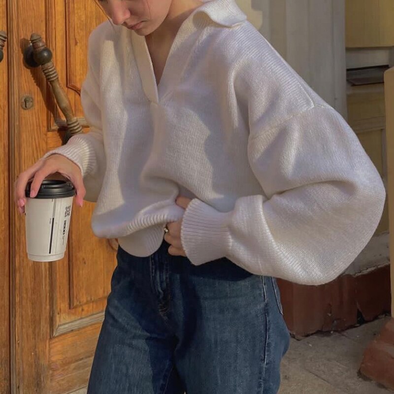 Zaynab V-Neck Jumper | Harting