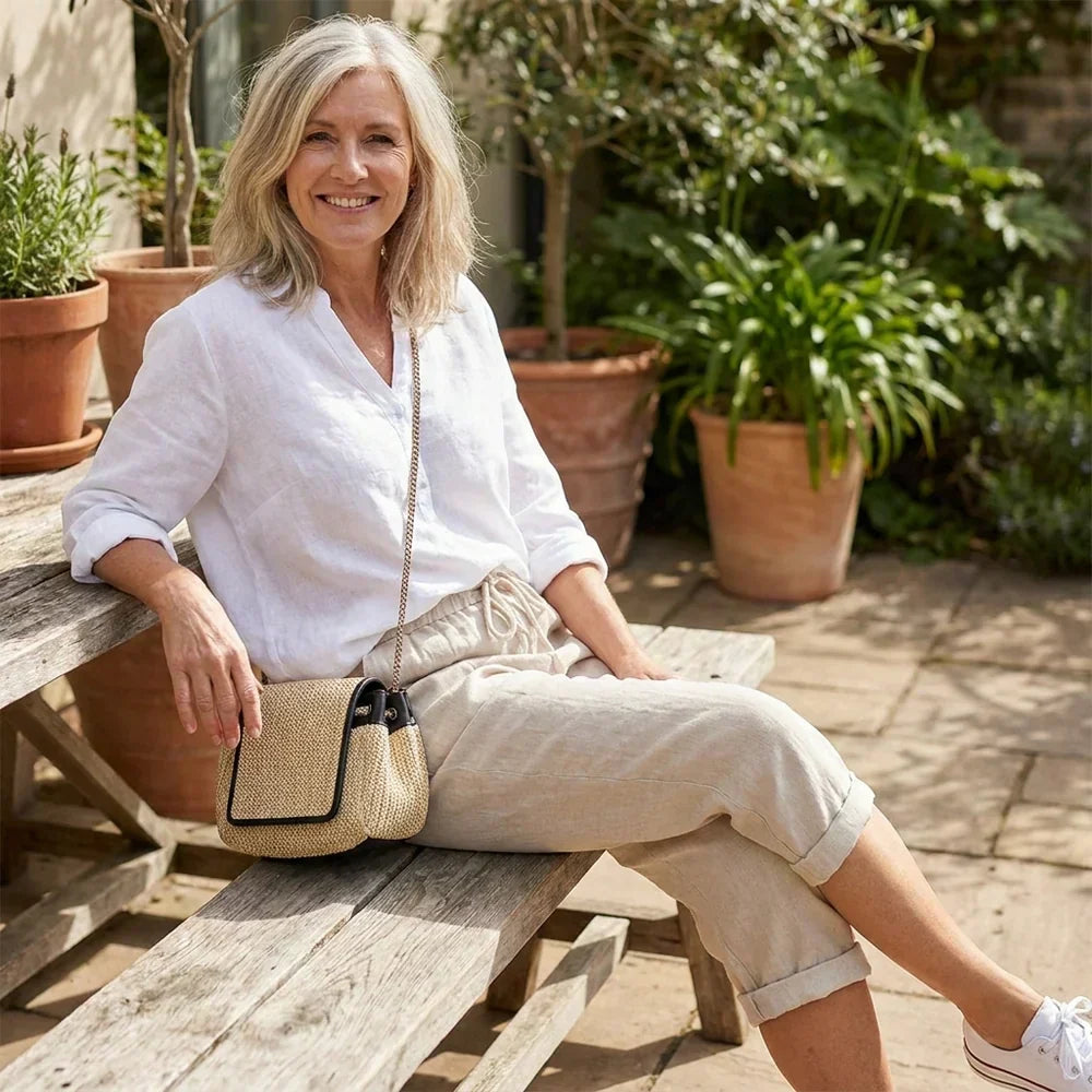Vezzo™ | Women's Cotton and Linen Shorts